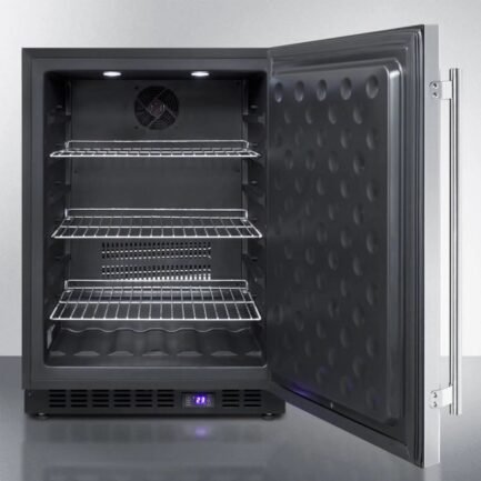 24″ wide outdoor all freezer, black cabinet 24″ wide outdoor all freezer, black cabinet