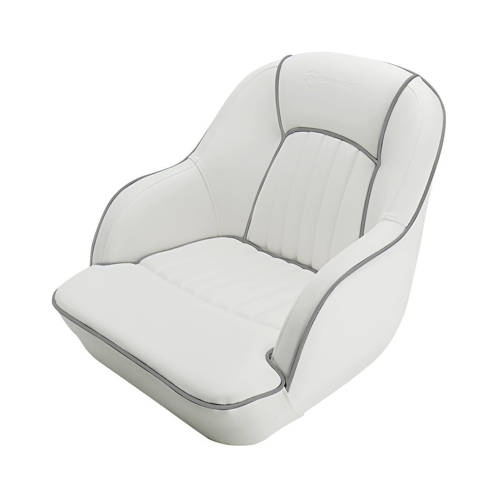 seamander s1040 series premier pontoon furniture bucket seat�� captain seat�� colors white/gray seamander s1040 series premier pontoon furniture bucket seat�� captain seat�� colors white/gray
