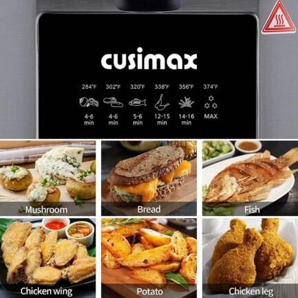 cusimax 2.6qt deep fryer, stainless steel, electric, new, model cmdf 02 cusimax 2.6qt deep fryer, stainless steel, electric, new, model cmdf 02