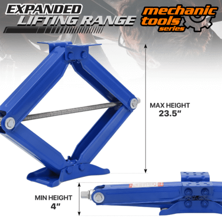 m auto 2.5 ton scissor jack set of 2, 5000lbs heavy duty car jack kit for changing tires tools, stabilizer leveling scissor jacks with handle, blue m auto 2.5 ton scissor jack set of 2, 5000lbs heavy duty car jack kit for changing tires tools, stabilizer leveling scissor jacks with handle, blue