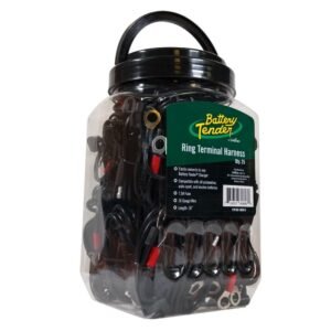 battery tender ring terminal harness accessory cables 25 pack – 18 inch cord adapter with sae quick disconnect – easy quick convenient for motorcycles, cars, atvs and more – 081 0069 6 j25