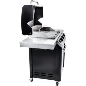 char broil – signature gas grill – silver/black