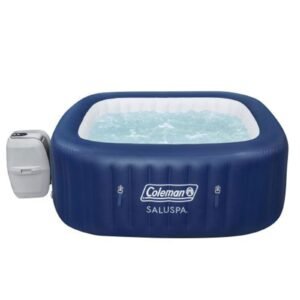 coleman atlantis saluspa 140 airjet square 4 6 person inflatable hot tub, blue💝 last day for clearance