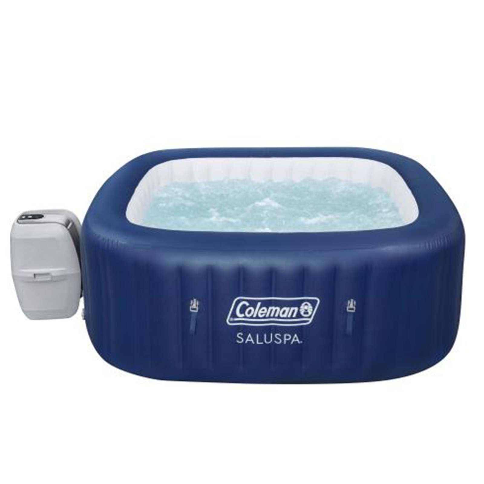 coleman atlantis saluspa 140 airjet square 4 6 person inflatable hot tub, blueđź’ť last day for clearance coleman atlantis saluspa 140 airjet square 4 6 person inflatable hot tub, blueđź’ť last day for clearance