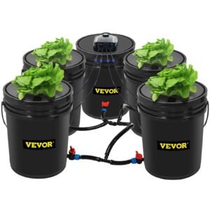 5 gallon 5 bucket dwc hydroponic system for deep water culture