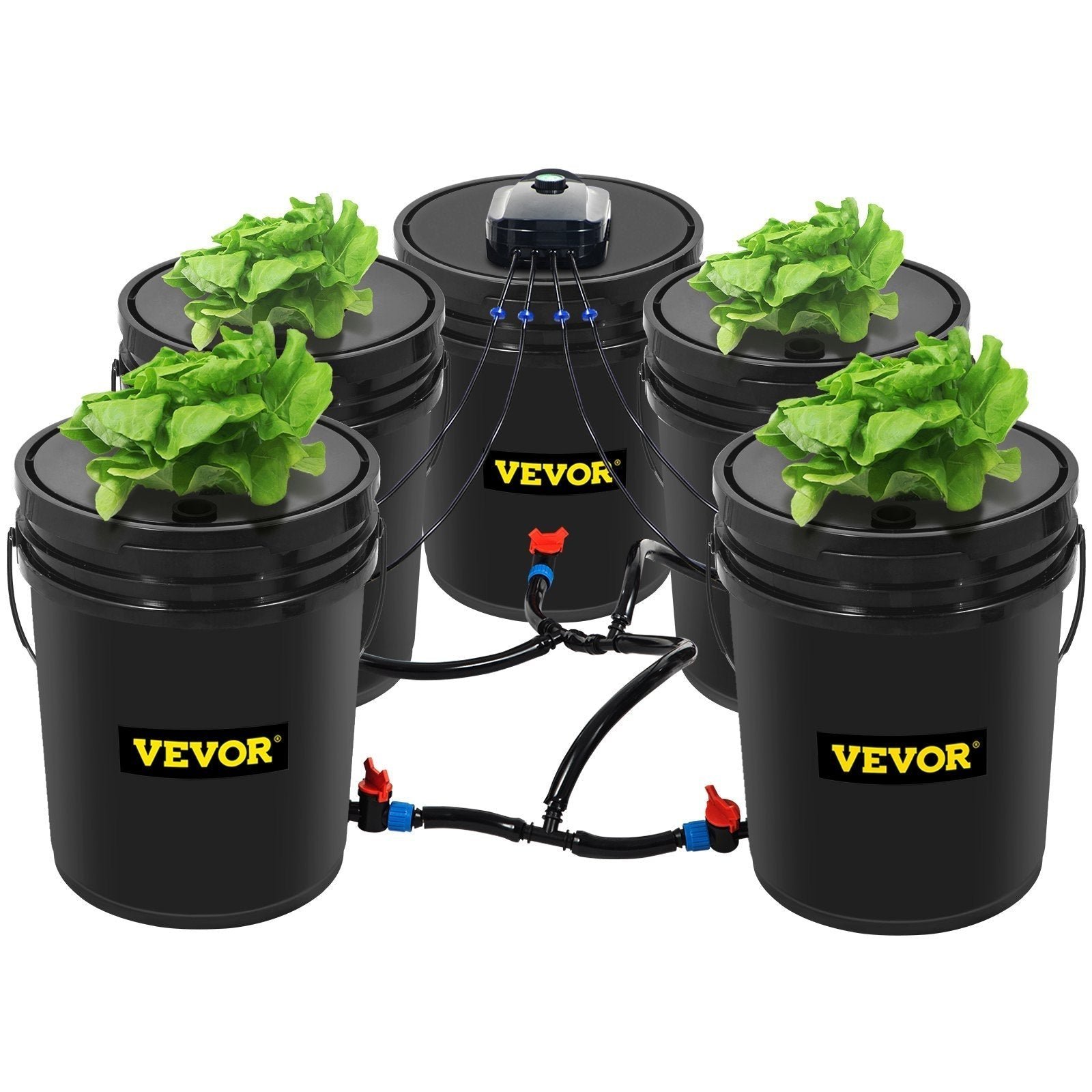 5 gallon 5 bucket dwc hydroponic system for deep water culture 5 gallon 5 bucket dwc hydroponic system for deep water culture