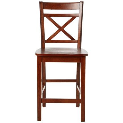 acme tartys counter height chair (set 2) in cherry finish acme tartys counter height chair (set 2) in cherry finish