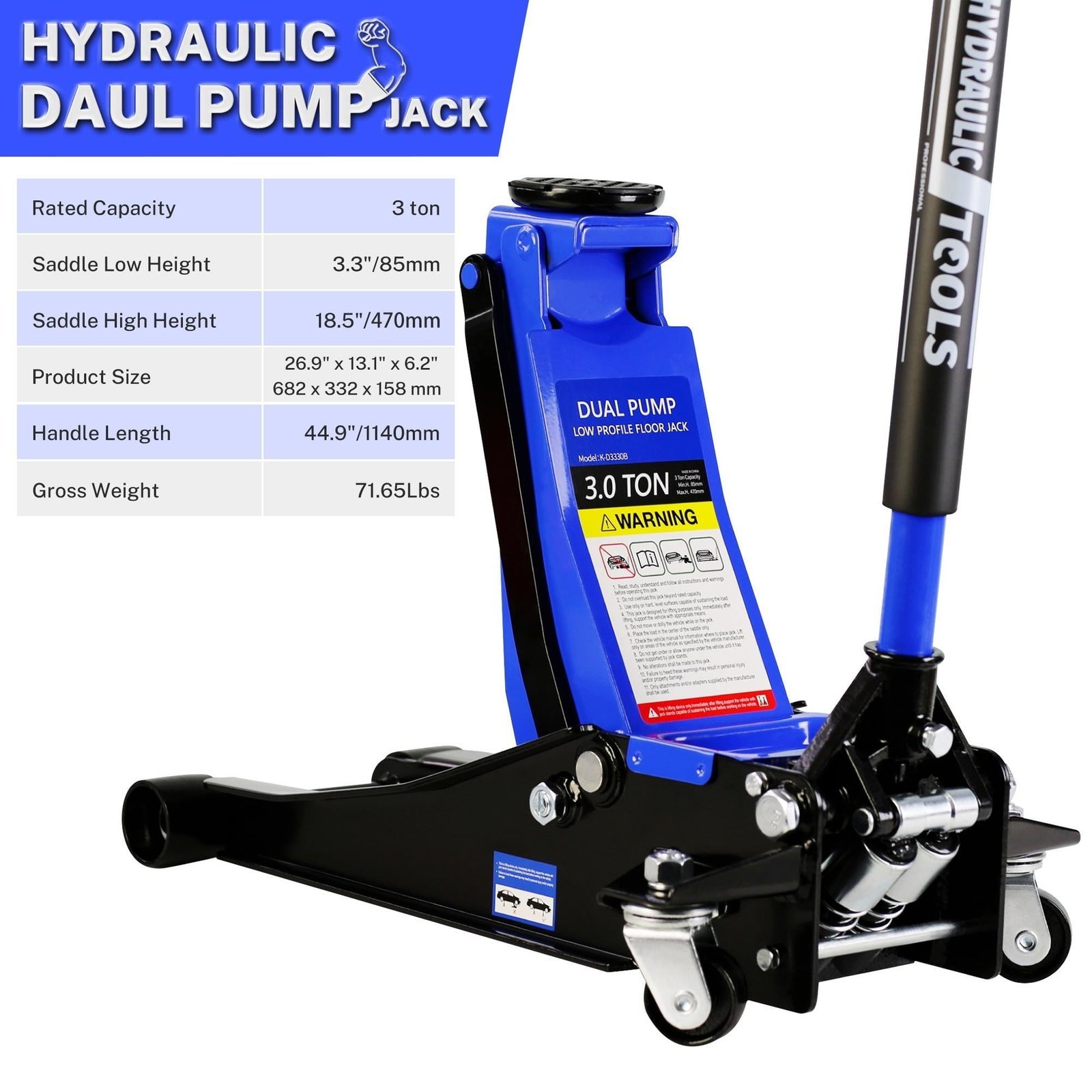 seizeen floor jack 3 ton, low profile jack quick lift pump 3.3″ 18.5″, hydraulic trolley jack with 45″ extended handle and rubber saddle, heavy duty steel car jack lift, 6600lbs seizeen floor jack 3 ton, low profile jack quick lift pump 3.3″ 18.5″, hydraulic trolley jack with 45″ extended handle and rubber saddle, heavy duty steel car jack lift, 6600lbs
