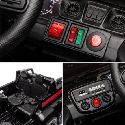 24v ride on car for kids with 6 wheel, 24v battery powered ride on 4wd electric vehicle with remote, parental rear seat, 5 point safety belt, storage space, carrying handle, music, led lights (black) 24v ride on car for kids with 6 wheel, 24v battery powered ride on 4wd electric vehicle with remote, parental rear seat, 5 point safety belt, storage space, carrying handle, music, led lights (black)