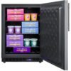 frost free built in undercounter all freezer for residential or commercial use, with stainless steel wrapped exterior and thin handle frost free built in undercounter all freezer for residential or commercial use, with stainless steel wrapped exterior and thin handle