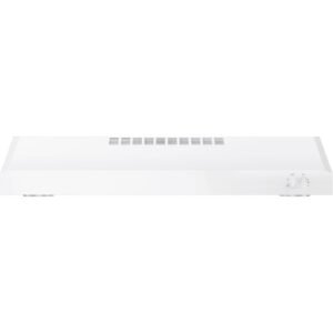 Store ge – 30″ convertible range hood – white on white