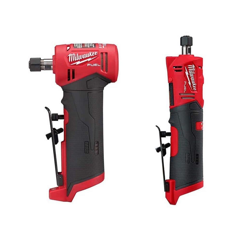 m12 fuel 12v lithium ion brushless cordless 1/4 in. right angle and straight die grinder kit (tool only kit) 2485 20 2486 20 m12 fuel 12v lithium ion brushless cordless 1/4 in. right angle and straight die grinder kit (tool only kit) 2485 20 2486 20