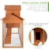 best choice products 80in wooden chicken coop multi level hen house, poultry cage w/ wire fence for 4 birds, farm best choice products 80in wooden chicken coop multi level hen house, poultry cage w/ wire fence for 4 birds, farm
