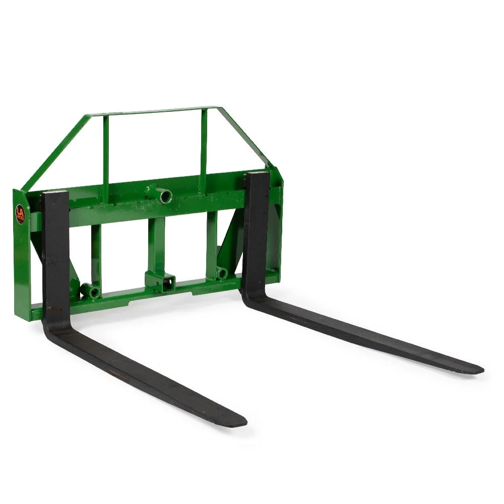 titan attachments ua usa made pallet fork frame attachment, 48” fork blades, fits john deere global euro tractors, rated 4,500 lb titan attachments ua usa made pallet fork frame attachment, 48” fork blades, fits john deere global euro tractors, rated 4,500 lb