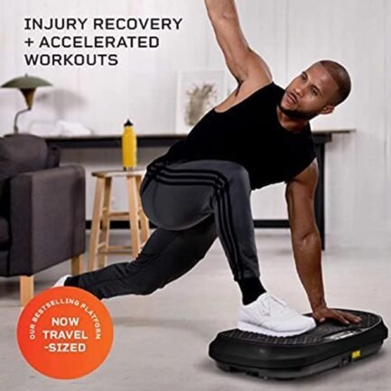 lifepro waver mini – compact vibration plate exercise machine with workout bands, black lifepro waver mini – compact vibration plate exercise machine with workout bands, black