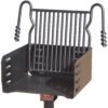 h 16 b6x2 park style steel outdoor bbq charcoal grill and post, black (used) h 16 b6x2 park style steel outdoor bbq charcoal grill and post, black (used)