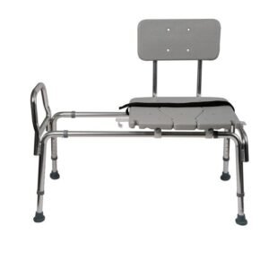dmi tub transfer bench and sliding shower chair， heavy duty non slip aluminum body and seat