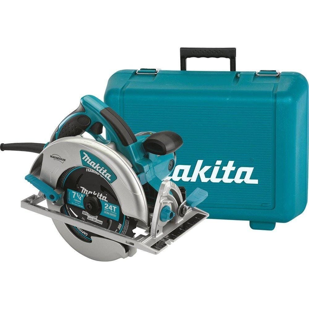 15 amp 7 1/4 in. corded lightweight magnesium circular saw with led light, dust blower, 24t carbide blade, hard case 5007mg 15 amp 7 1/4 in. corded lightweight magnesium circular saw with led light, dust blower, 24t carbide blade, hard case 5007mg