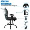bigroof mesh office chair, ergonomic computer chair with flip up arms and lumbar support, height adjustable home office desk chairs, black bigroof mesh office chair, ergonomic computer chair with flip up arms and lumbar support, height adjustable home office desk chairs, black