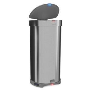 Store eyevac 2 in 1 stainless steel touchless vacuum cleaner & trash bin (used)