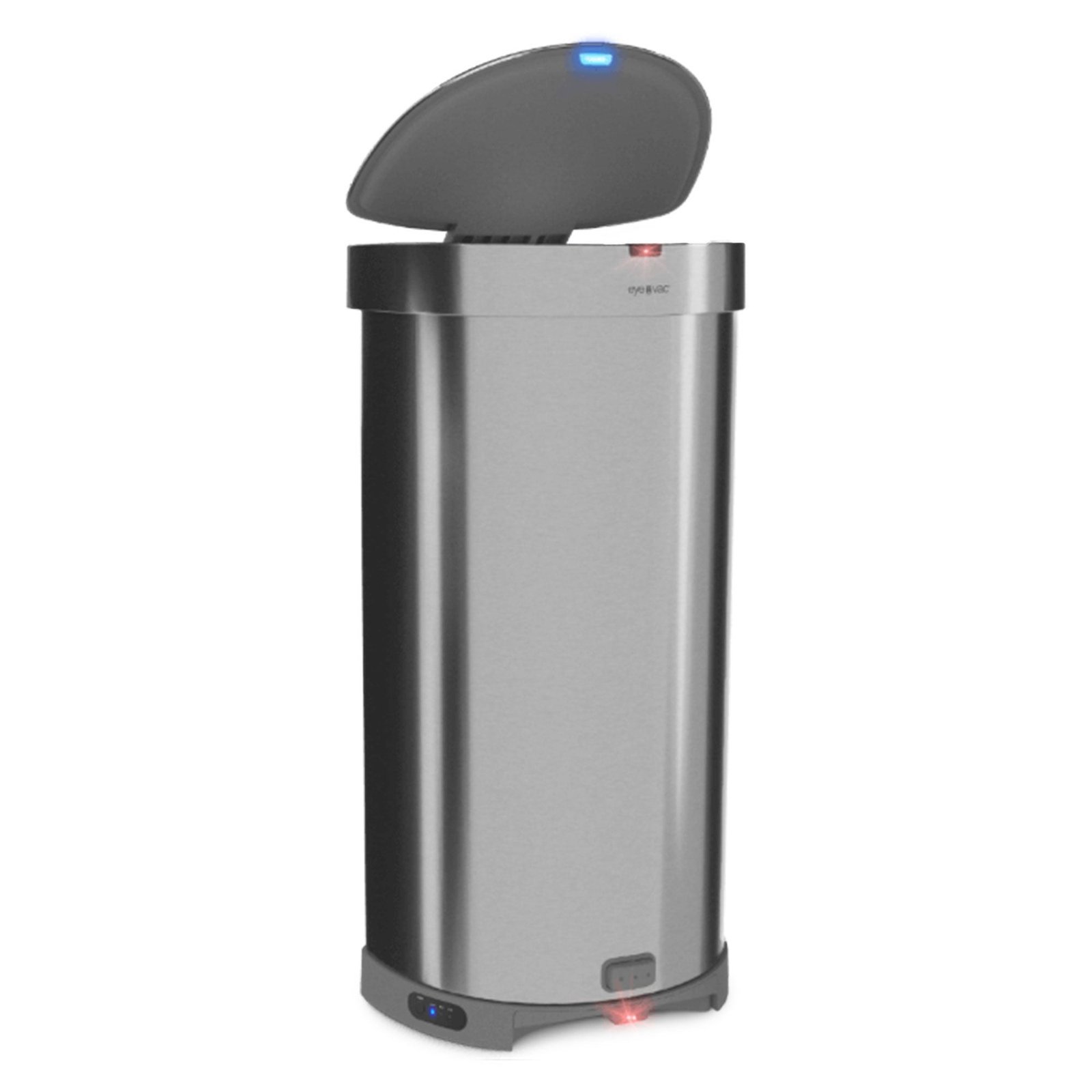 eyevac 2 in 1 stainless steel touchless vacuum cleaner & trash bin (used) eyevac 2 in 1 stainless steel touchless vacuum cleaner & trash bin (used)