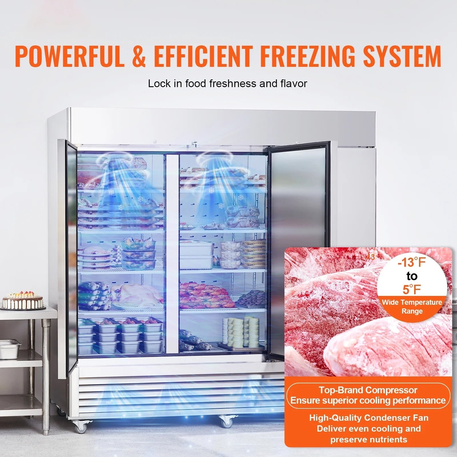 skyshalo commercial freezer 60.42 cu.ft reach in upright freezer 3 doors 12 shelves skyshalo commercial freezer 60.42 cu.ft reach in upright freezer 3 doors 12 shelves