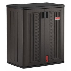 suncast 36 inch storage cabinet locker for garage and shed, black