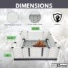 ezclassic 48 x48 puppy dog whelping box playpen w/rails & liner, gray(open box) ezclassic 48 x48 puppy dog whelping box playpen w/rails & liner, gray(open box)