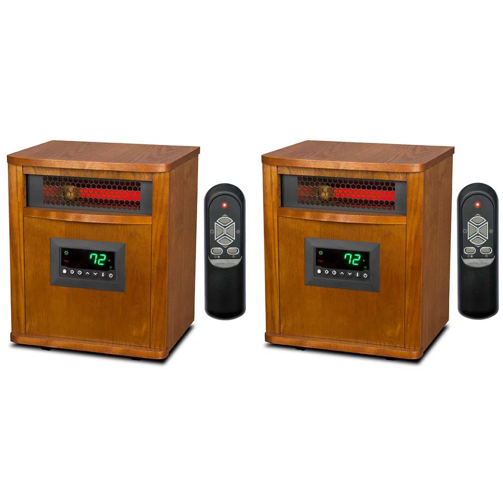 lifesmart 1500w electric infrared quartz space heater (2 pack) – portable indoor room heaters with energy efficient heating lifesmart 1500w electric infrared quartz space heater (2 pack) – portable indoor room heaters with energy efficient heating