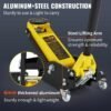 bentism low profile floor jack 1.5 ton (3300 lbs), aluminum and steel hydraulic racing floor jack, dual piston quick lift pump, 3 3/20″ – 14 10/27″ height lifting range, yellow+black bentism low profile floor jack 1.5 ton (3300 lbs), aluminum and steel hydraulic racing floor jack, dual piston quick lift pump, 3 3/20″ – 14 10/27″ height lifting range, yellow+black