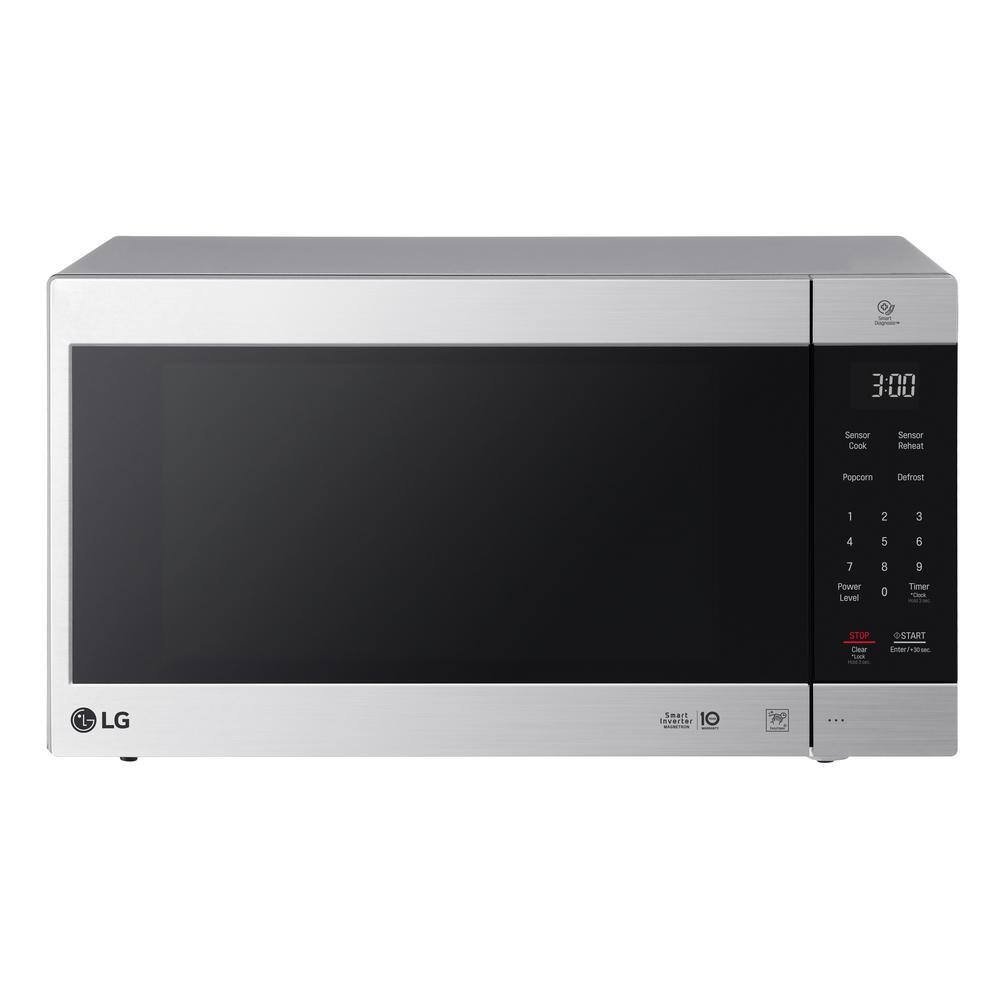 lg electronics lmc2075st neochef 24 in. width 2.0 cu.ft. stainless steel 1200 watt countertop microwave