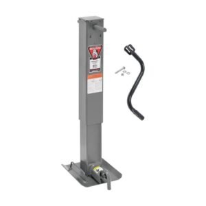 bulldog 12000 lb 182404 hd sidewind heavy duty square trailer jack with drop leg