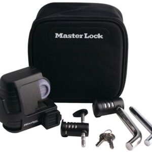 master lock 3794dat trailer lock, trailer coupler & receiver lock combo pack
