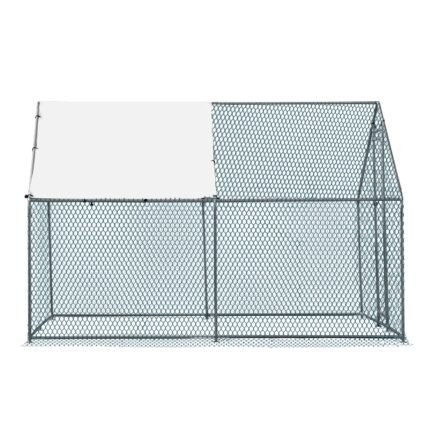 10 x 10 ft large metal chicken coop, walk in poultry cage chicken hen run house with waterproof cover, rabbits cats dogs farm pen for outdoor backyard farm garden 10 x 10 ft large metal chicken coop, walk in poultry cage chicken hen run house with waterproof cover, rabbits cats dogs farm pen for outdoor backyard farm garden