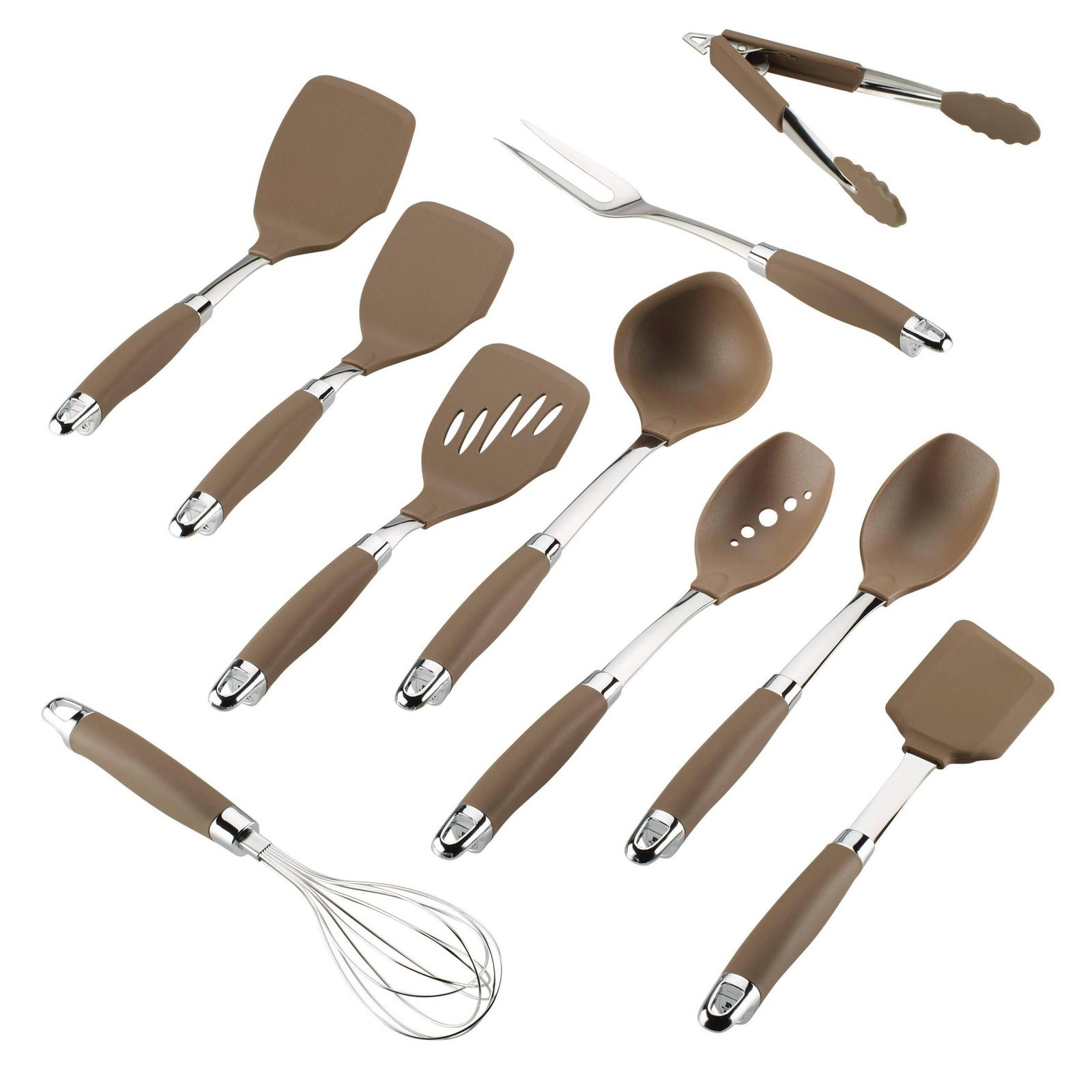anolon 10 piece suregrip utensil set, graphite anolon 10 piece suregrip utensil set, graphite
