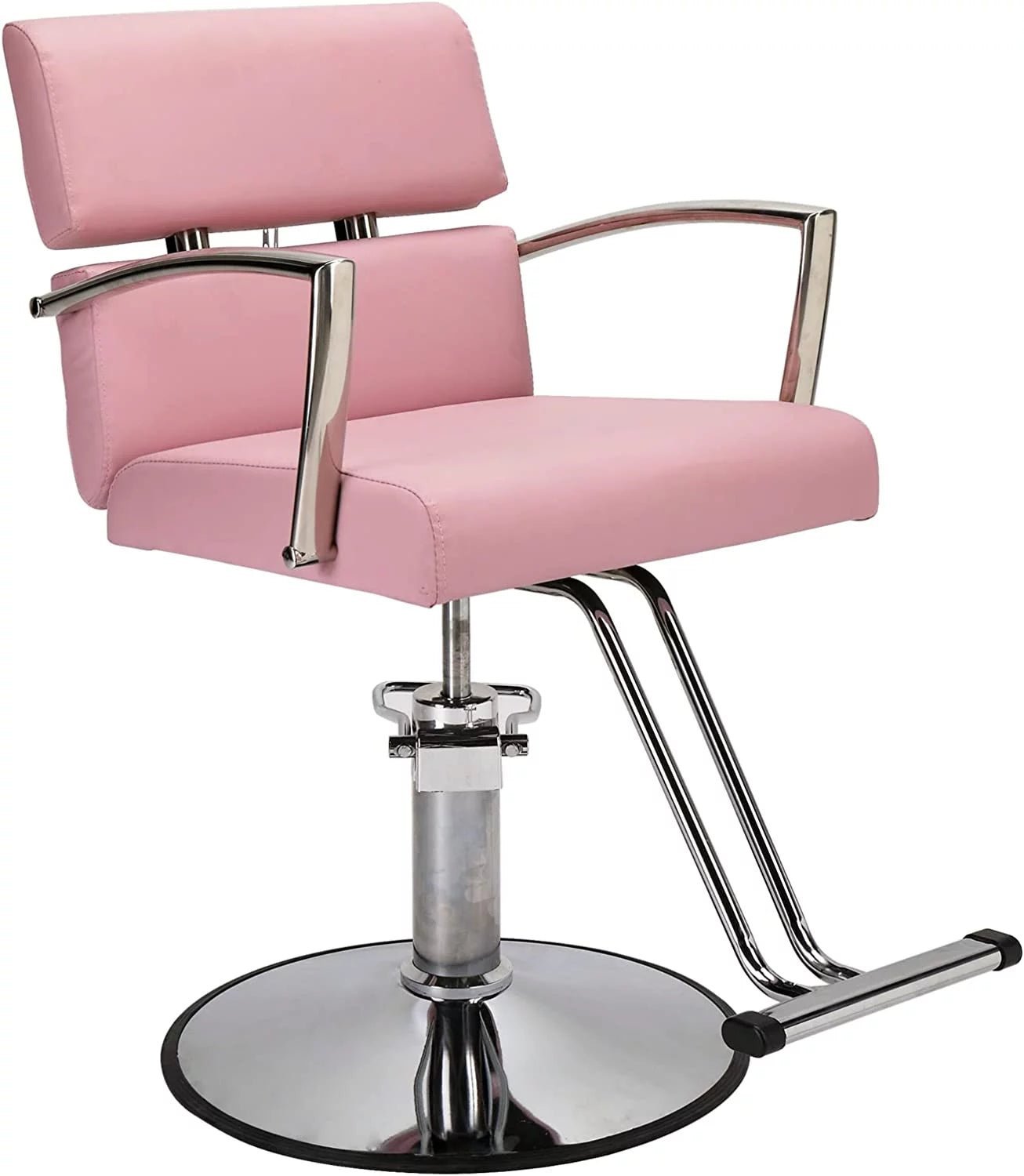 omysalon salon chair heavy duty for stylist, barber chair pink 360 degree swivel, hydraulic pump for hair cutting, beauty spa styling hairdressing tattoo equipment omysalon salon chair heavy duty for stylist, barber chair pink 360 degree swivel, hydraulic pump for hair cutting, beauty spa styling hairdressing tattoo equipment
