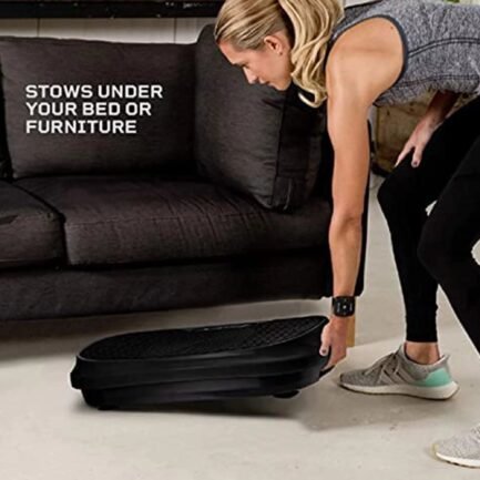 lifepro waver mini – compact vibration plate exercise machine with workout bands, black lifepro waver mini – compact vibration plate exercise machine with workout bands, black
