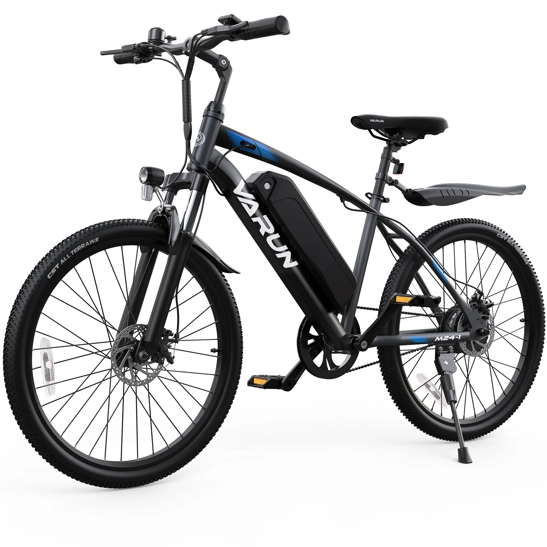 varun electric bike for adults, 350w 20mph commuter ebike with 36v removable battery, 24” electric mountain bike with front fork suspension and dual disc brakes varun electric bike for adults, 350w 20mph commuter ebike with 36v removable battery, 24” electric mountain bike with front fork suspension and dual disc brakes