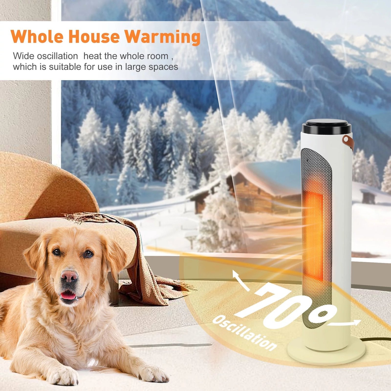 space heaters with 1500w ptc oscillating ceramic heaters and remote, 24h timer for office room indoor use space heaters with 1500w ptc oscillating ceramic heaters and remote, 24h timer for office room indoor use