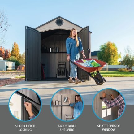 lifetime 8 ft. x 10 ft. outdoor storage shed lifetime 8 ft. x 10 ft. outdoor storage shed