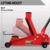 3 ton hydraulic floor jack with quick lift pump car jack, (6,000 lb) capacity,red,w83025 3 ton hydraulic floor jack with quick lift pump car jack, (6,000 lb) capacity,red,w83025