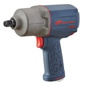 1/2″ air impact wrench, quiet, 1300 ft lbs nut busting torque, pistol grip, titanium hammercase