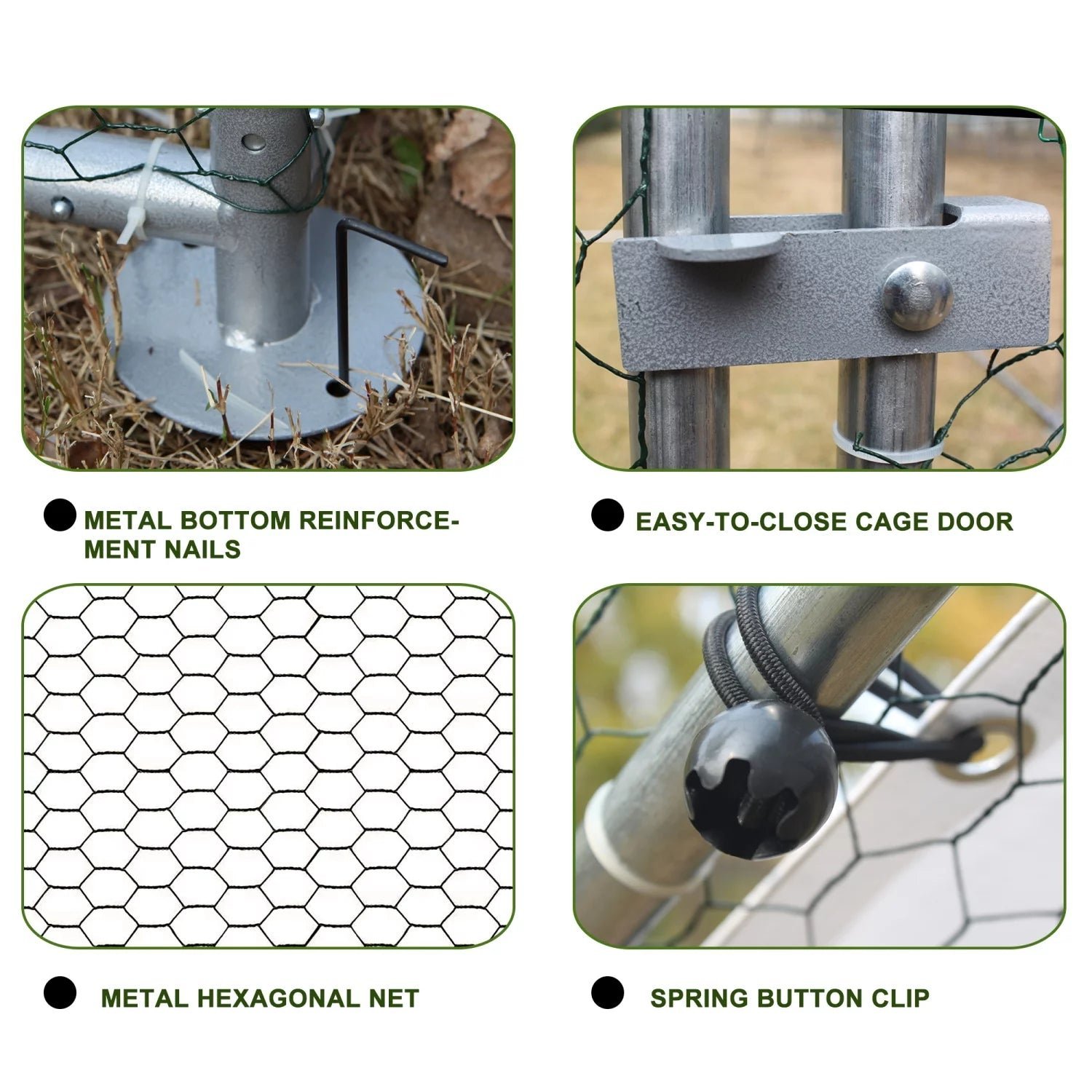 spacious large galvanized metal chicken coop with waterproof and anti ultraviolet cover walk in chicken run and hen pen cage for rabbits and ducks outdoor wire poultry cages (10‘ l x 6. spacious large galvanized metal chicken coop with waterproof and anti ultraviolet cover walk in chicken run and hen pen cage for rabbits and ducks outdoor wire poultry cages (10‘ l x 6.