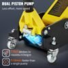 bentism low profile floor jack 1.5 ton (3300 lbs), aluminum and steel hydraulic racing floor jack, dual piston quick lift pump, 3 3/20″ – 14 10/27″ height lifting range, yellow+black bentism low profile floor jack 1.5 ton (3300 lbs), aluminum and steel hydraulic racing floor jack, dual piston quick lift pump, 3 3/20″ – 14 10/27″ height lifting range, yellow+black