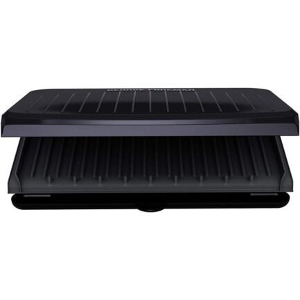 george foreman 9 serving classic plate electric indoor grill and panini press in gunmetal grey george foreman 9 serving classic plate electric indoor grill and panini press in gunmetal grey