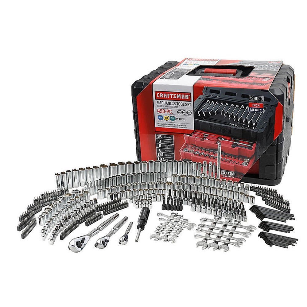 craftsman 450 piece mechanic’s tool set with 3 drawer case craftsman 450 piece mechanic’s tool set with 3 drawer case