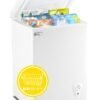 3.5 cubic feet chest freezer small deep freezers with removable storage basket free standing top door compact freezer 7 gears temperature control for office dorm apartment 3.5 cubic feet chest freezer small deep freezers with removable storage basket free standing top door compact freezer 7 gears temperature control for office dorm apartment