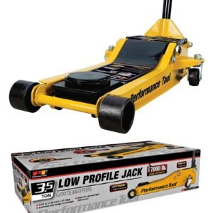 performance tool w1645 3.5 ton 7,000 lbs low profile jack, 3 1/2″ to 20 1/2″ lift