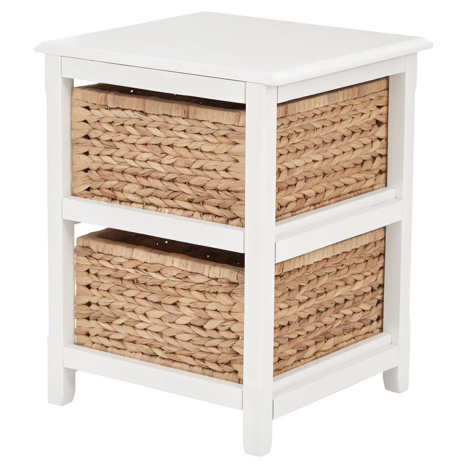 seabrook two tier storage unit engineered wood white finish and natural baskets seabrook two tier storage unit engineered wood white finish and natural baskets