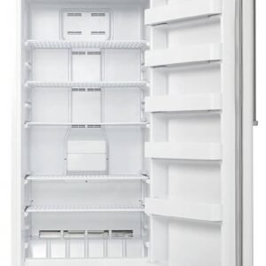danby designer 16.7 cu. ft. white garage ready upright freezer